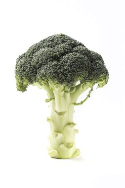 Brokoli beyaz arkaplanda izole edildi