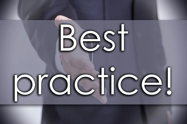 Best practice! - business concept with text — Stock Photo, Image