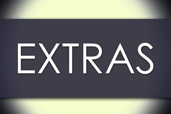 EXTRAS - concetto di business con testo — Foto Stock