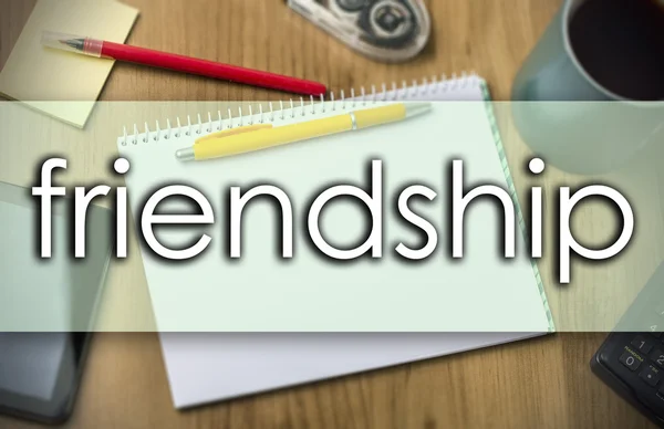 FRIENDSHIP - concept d'entreprise avec texte — Photo