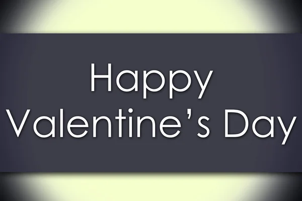 Happy Valentine 's Day - business concept with text — стоковое фото