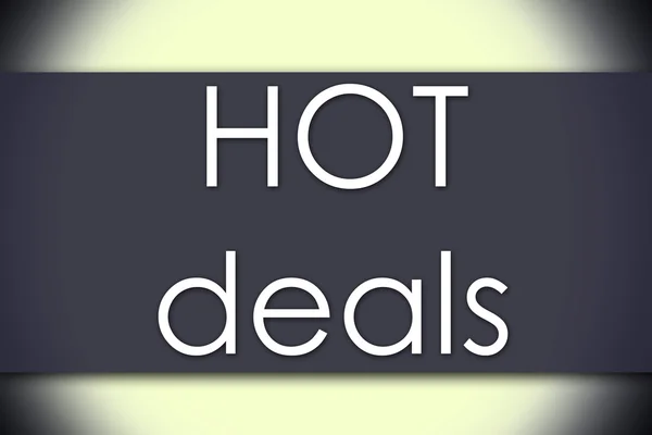 Hot Deals - Geschäftskonzept mit Text — Stockfoto