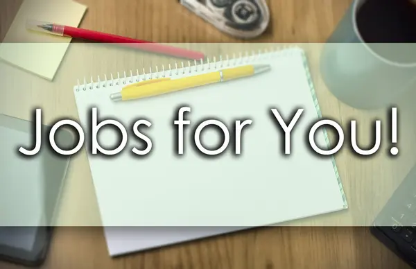 Jobs for You! -  business concept with text — Stock Photo, Image