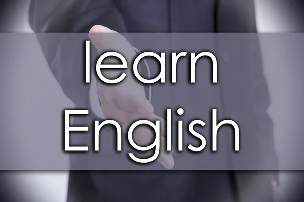 Aprender inglés - concepto de negocio con texto —  Fotos de Stock