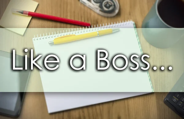 Like a Boss... -  business concept with text — Stock Photo, Image