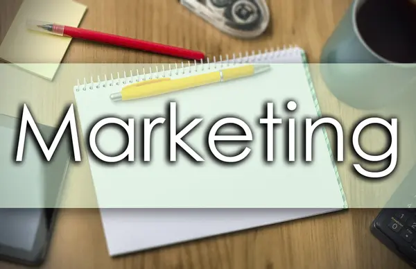 Marketing - concepto de negocio con texto —  Fotos de Stock