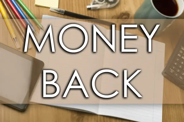 MONEY BACK - business concept with text — Stock Photo, Image