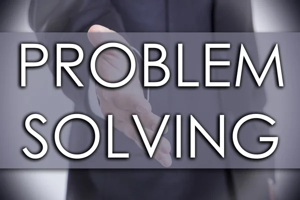 Problem Solving - affärsidé med text — Stockfoto