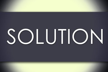 Çözüm - metin ile iş kavramı