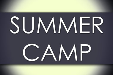 Yaz kampı - metin ile iş kavramı