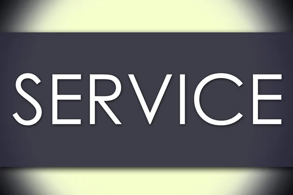 Service - affärsidé med text — Stockfoto