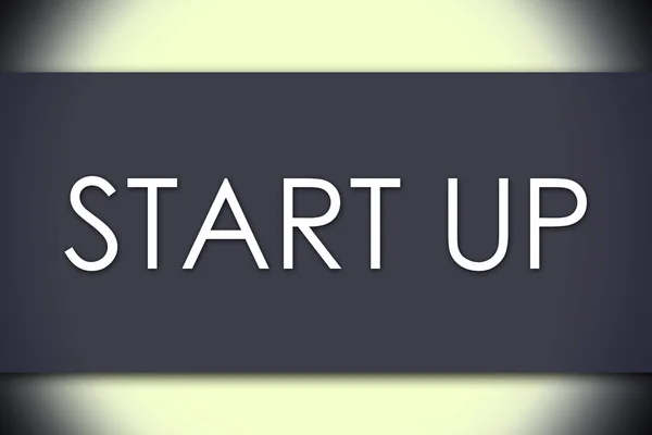 Start-up - Geschäftskonzept mit Text — Stockfoto
