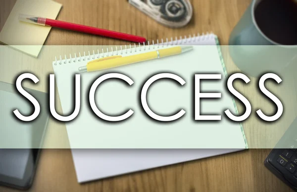 SUCCESS - concept d'entreprise avec texte — Photo