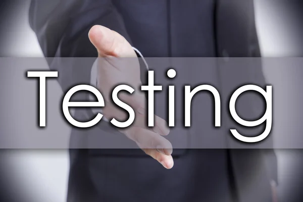 Tesztelés - üzleti koncepció, szöveg — Stock Fotó