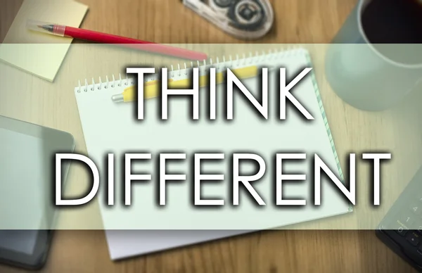 THINK DIFFERENT -  business concept with text