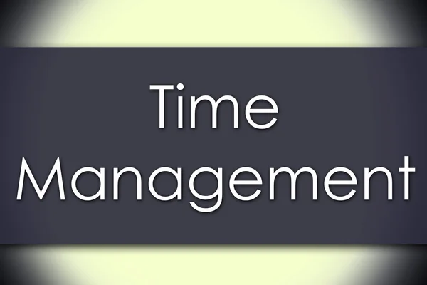 時間管理 - テキストのビジネス コンセプト — ストック写真