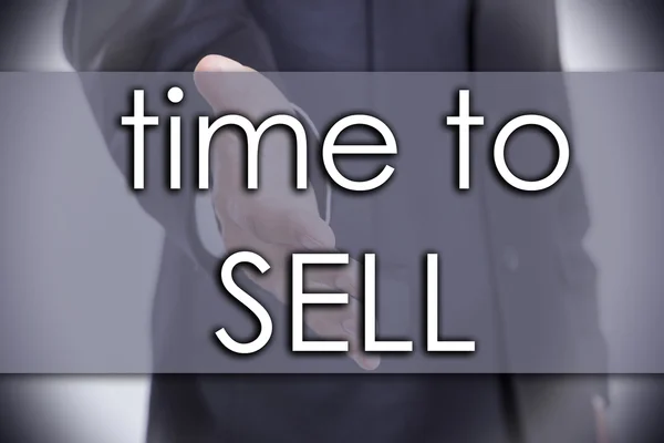 Tiempo para vender - concepto de negocio con texto —  Fotos de Stock