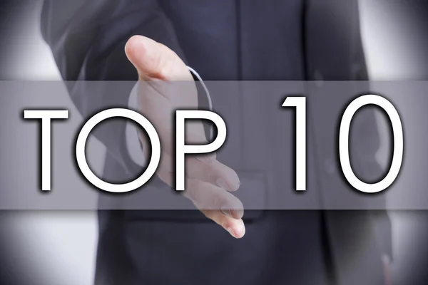 TOP 10 - Concepto de negocio con texto —  Fotos de Stock