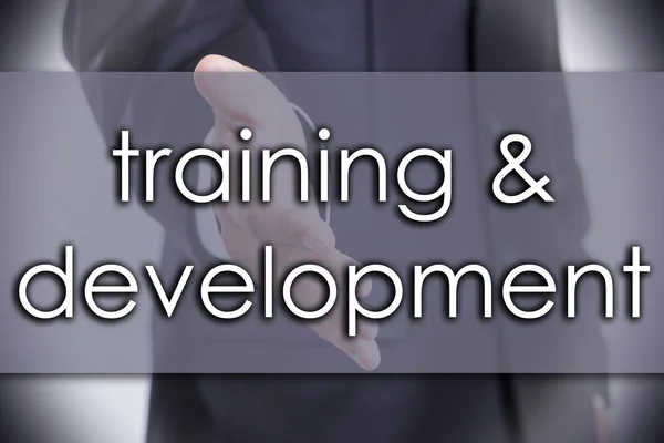 Training & development - business concept with text — Stock Photo, Image