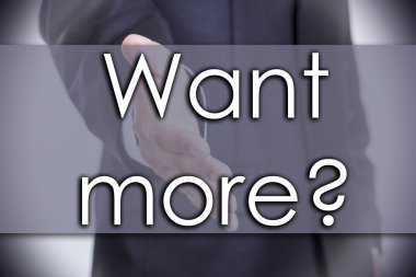 Daha ister misin? -iş kavramı ile metin