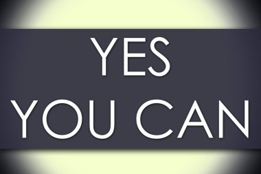 Evet yapabilirsin - metin ile iş kavramı