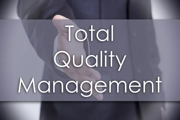 Total Quality Management - business concept with text — Stock Photo, Image