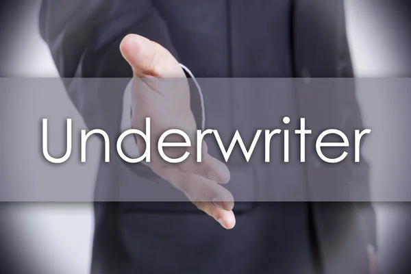 Underwriter - affärsidé med text — Stockfoto