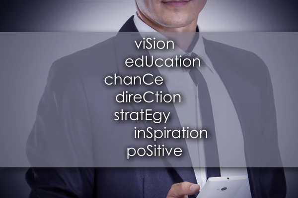 Visión Educación Oportunidad Dirección Estrategia Inspiración Positivo —  Fotos de Stock