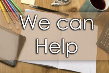 Yardımcı olabilir - metin ile iş kavramı