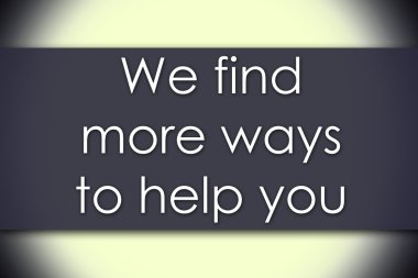 Biz sana iş kavramı metin ile yardım için daha fazla yol bulmak