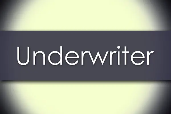 Underwriter - Geschäftskonzept mit Text — Stockfoto
