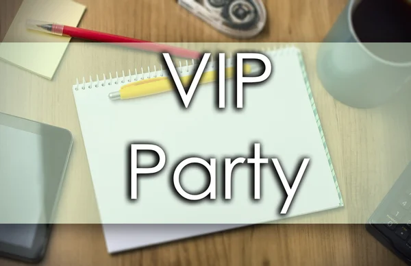 Vip party - Geschäftskonzept mit Text — Stockfoto