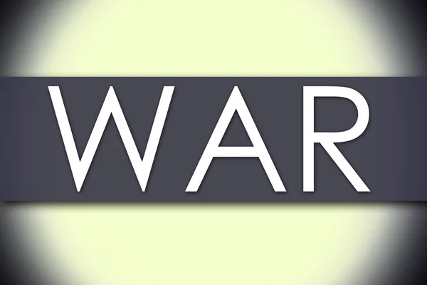 WAR - concept d'entreprise avec texte — Photo