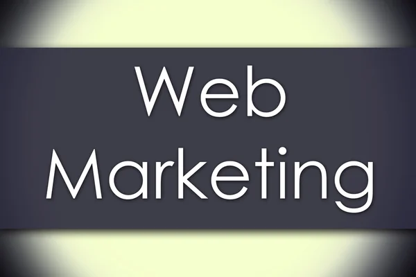 Web マーケティング - テキストのビジネス コンセプト — ストック写真