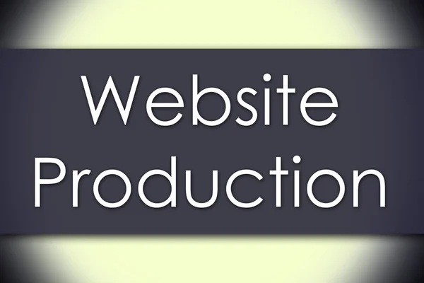 Website-Produktion - Geschäftskonzept mit Text — Stockfoto