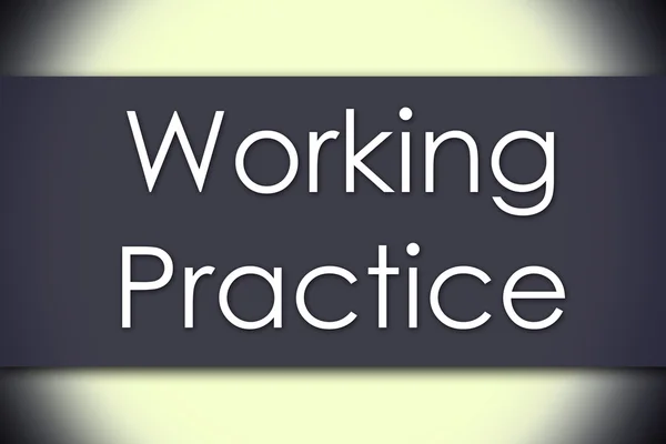 Working Practice - business concept with text — Stock Photo, Image