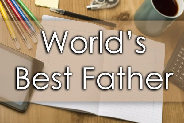 World 's Best Father - konsep bisnis dengan teks — Stok Foto