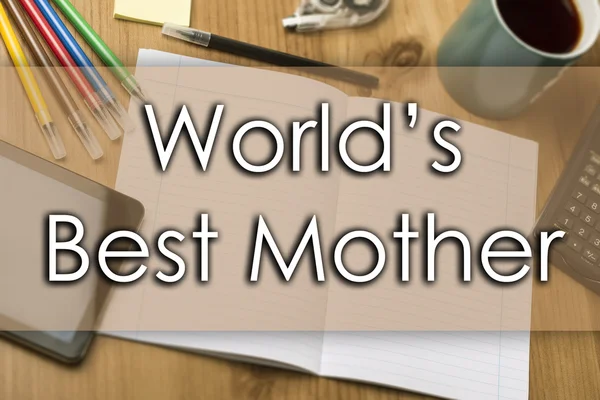 World 's Best Mother - konsep bisnis dengan teks — Stok Foto