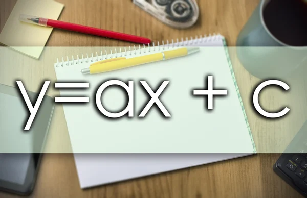 y eşit ax artı c - iş kavramı ile metin