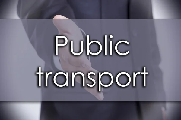 Transporte público - Concepto empresarial con texto — Foto de Stock