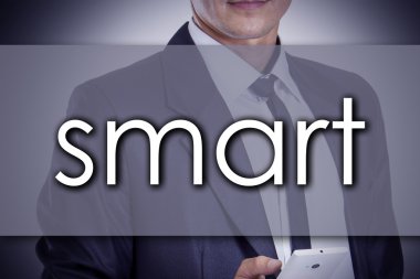 zeki - metin ile genç işadamı - iş kavramı