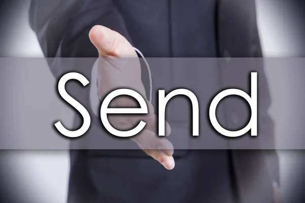 Send - business concept with text — Stock Photo, Image