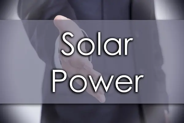 Solar Power - бизнес-концепция с текстом — стоковое фото