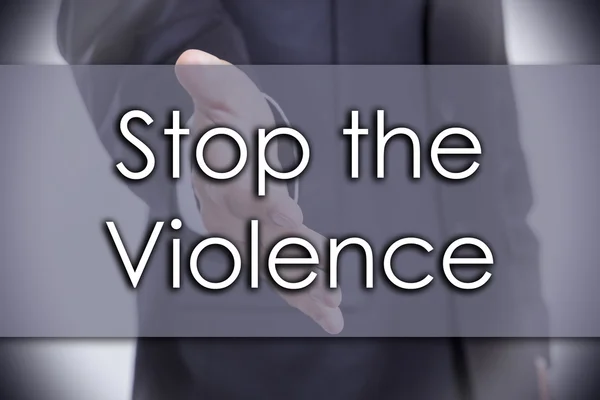 Stop the Violence - бізнес-концепція з текстом — стокове фото