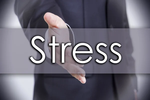 Stress - Geschäftskonzept mit Text — Stockfoto