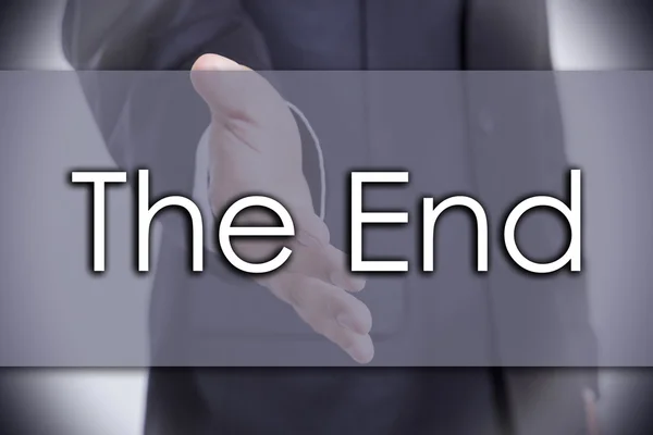 The End - business concept with text — Stock Photo, Image