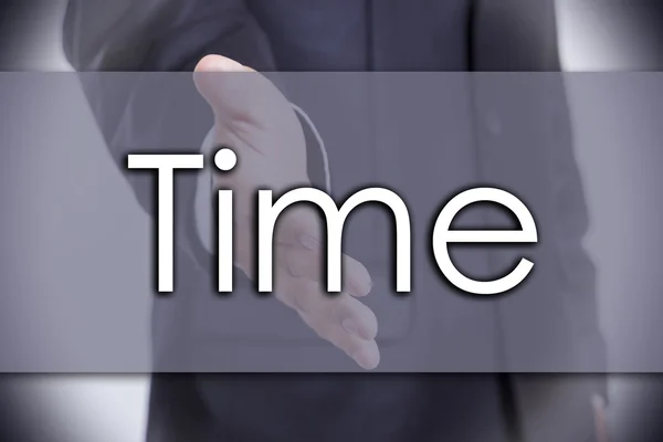 Timp - concept de afaceri cu text — Fotografie, imagine de stoc