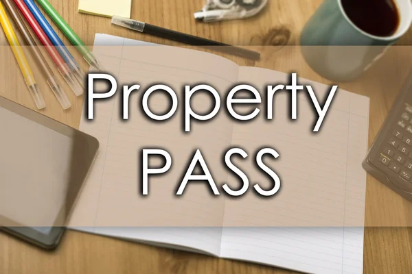 Property Pass - Business-Konzept mit text — Stockfoto