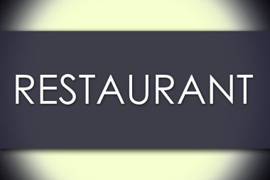 Restoran - metin ile iş kavramı