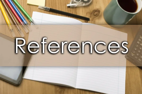 References - business concept with text — Stock Photo, Image